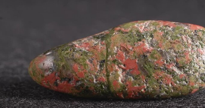 Mineral unakit. Close-up stone texture.