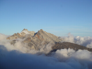 Bolivar Peak on a foggy day, Merida Venezuela.