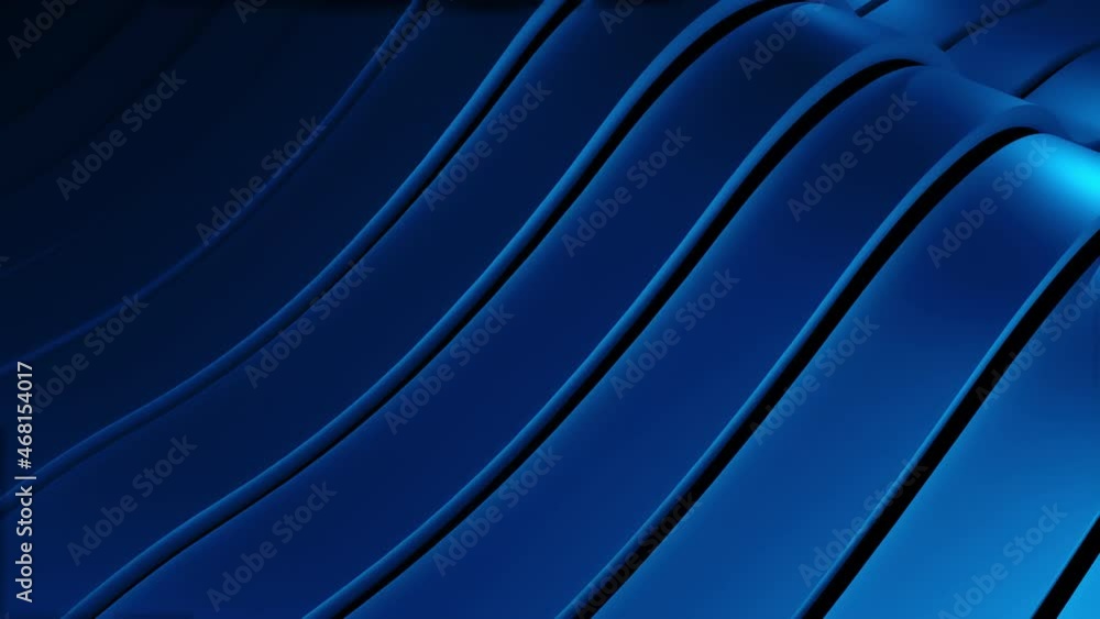 Poster modern 3d illustration of surface with many waving lines, computer generating abstract background