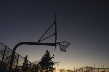 バスケットゴール　栃木県さくら市