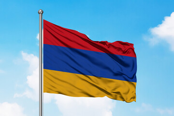 Armenia Flying Flag