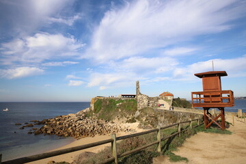 ermita de la Lanzada en Galicia de estilo románico - 468158857