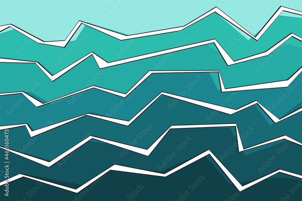 Poster abstract background with gradient polygonal line pattern