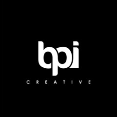 BPI Letter Initial Logo Design Template Vector Illustration