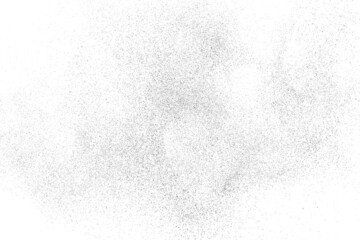 Distressed black texture. Dark grainy texture on white background. Dust overlay textured. Grain noise particles. Rusted white effect. Grunge design elements. Vector illustration, EPS 10.