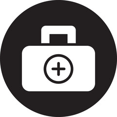 First Aid Bag glyph icon