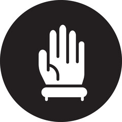 Glove glyph icon