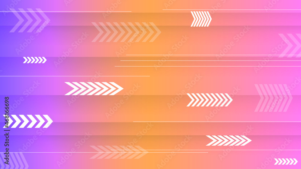 Poster abstract colorful gradient background with color geometric figures. different shapes and white line 