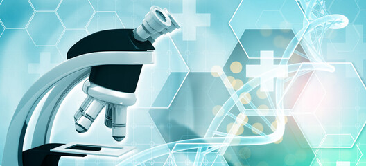 health care and science medical innovation concept background. 3d illustration