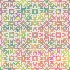 Fototapeta premium Seamless white on color interior wall tile style surface pattern design for print. High-quality illustration. Ornate overlay contemporary textile graphic design. Floor wall cover in Portuguese style.