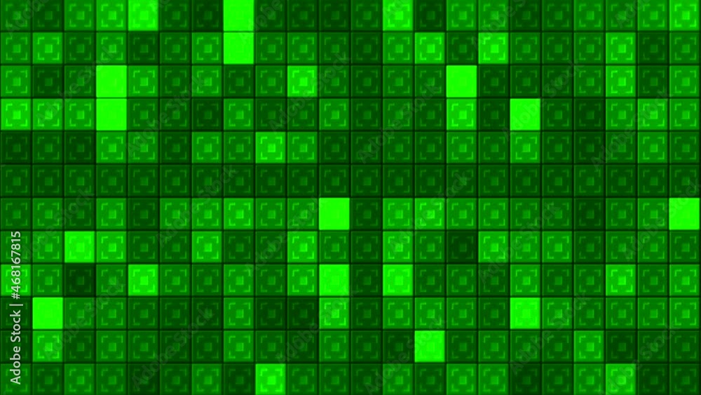 Poster colored background with flashing squares. motion. mosaic background with colored flashing squares. b