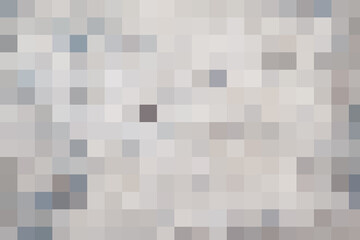 Scattered grey and dark blue pixel cubes