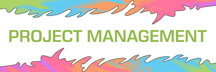 Project Management Colorful Painting Top Bottom Horizontal 