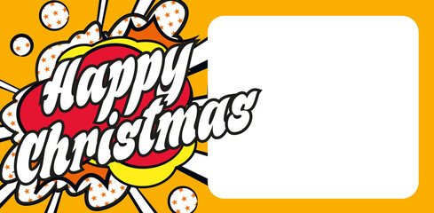 Happy Christmas carte popart CC 5