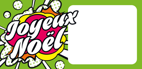 Joyeux Noël carte popart CC 4
