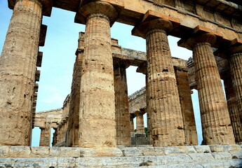Temple of Neptune-Paestum, an ancient city of Magna Graecia called by the Greeks Poseidonia in...