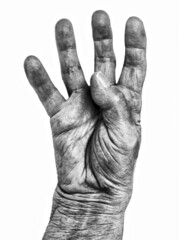 four old hand gesture