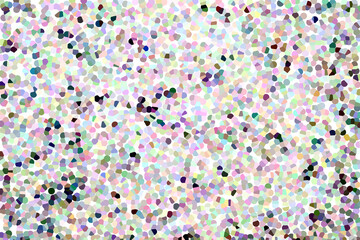 Mottled small colourful light and dark pointillism