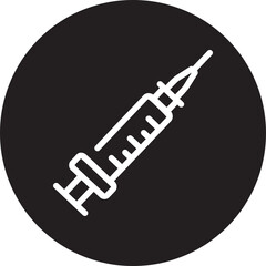 syringe glyph icon