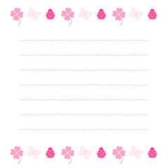 シンプルでフラットな春イラストのメモ