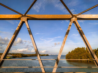 landscape from the top of the bridge, landscape photography