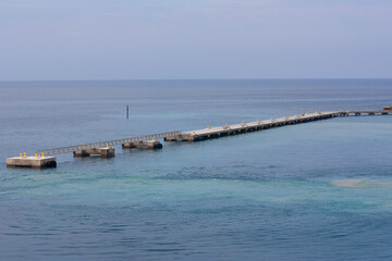 Fototapeta premium old pier in the sea