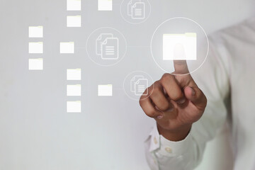 Document Management Data System Business Internet Technology Concept.