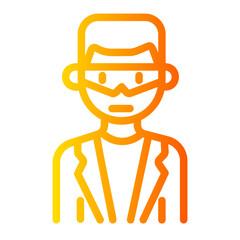 scientist gradient icon