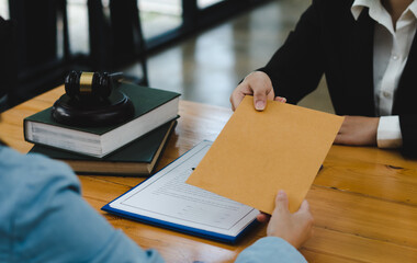 Businessmen or politicians agree to accept bribes given in envelopes. To do illegal business,...