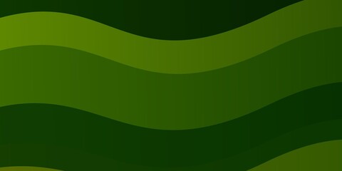 Light Green vector texture with curves.