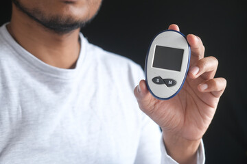 slice of bakery chocolate cake and tea on table 
