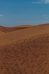 Fototapeta na wymiar Sand waves in dunes in Maspalomas 