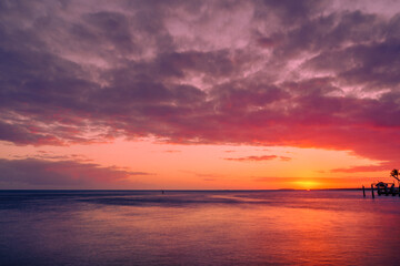 Fototapeta na wymiar Marathon Sunset, Florida Keys
