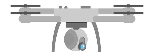Drone icon. Air quadrocopter. Remote control gadget