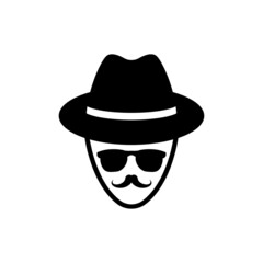 spy icon design template vector