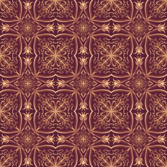Fototapeta premium Seamless ornamental background pattern for textile design, fabric prints, wallpapers and digital backgrounds.