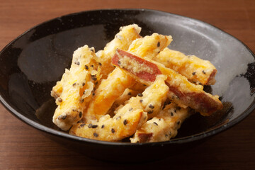 安納芋の天ぷら