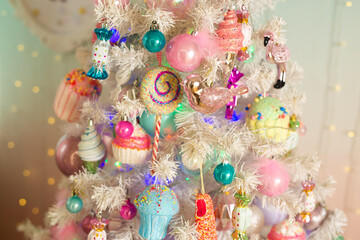 stylish original New Year tree decoration	