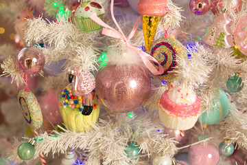 stylish original New Year tree decoration	