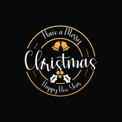 christmas label holiday decoration card