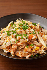 鮭と舞茸のチャーハン