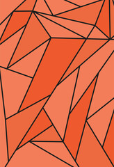 Abstract background with orange geometric pattern