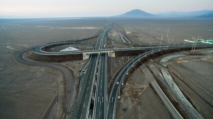 autopista desde el aire
