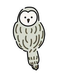 フクロウのイラスト