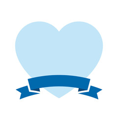 リボン付きハートのフレームイラスト　ホワイトデー　父の日　プレゼント