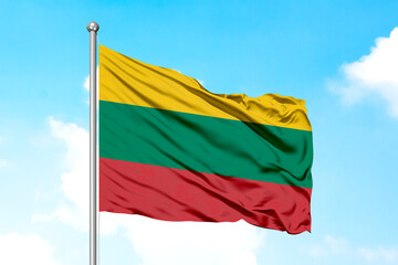 Lithuania Flying Flag