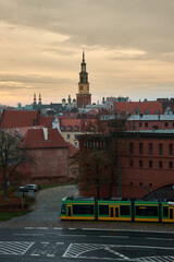 Fototapeta na wymiar Poland sunset beautiful atmosphere travel trip krakow