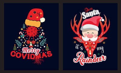 Christmas Ugly Sweater and T Shirt Design 