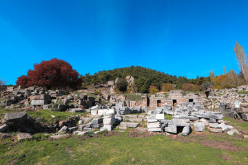 Labranda - Milas - Mugla - Turkey 07 November 2021 Labranda Ancient City