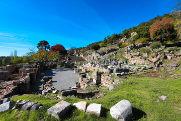 Naklejka premium Labranda - Milas - Mugla - Turkey 07 November 2021 Labranda Ancient City